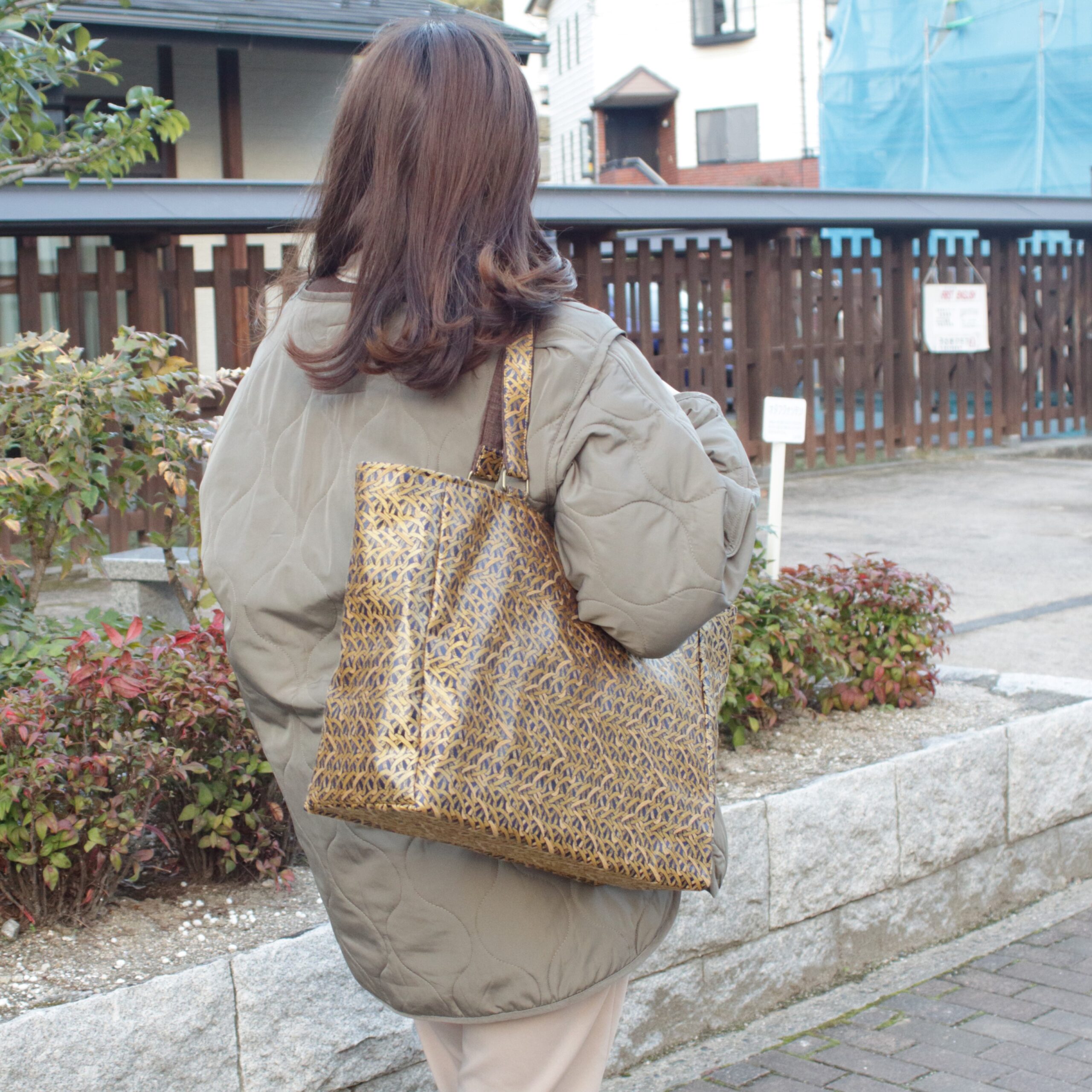 Large-capacity tote bag made of Italian fabric - Shop